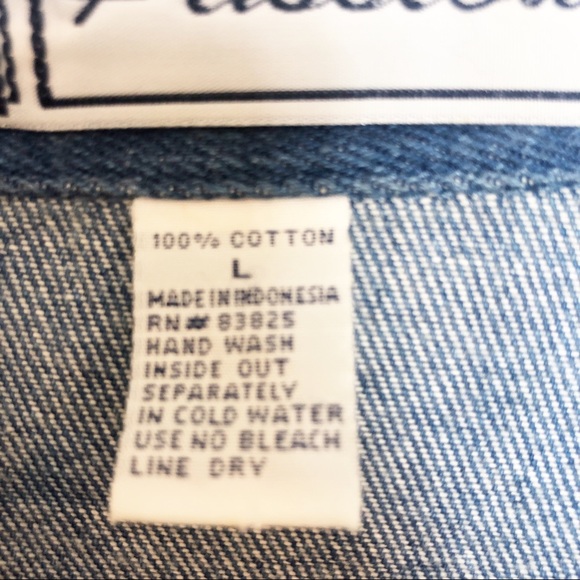 Vintage Jean Cactus Jacket • sz large - Picture 7 of 8